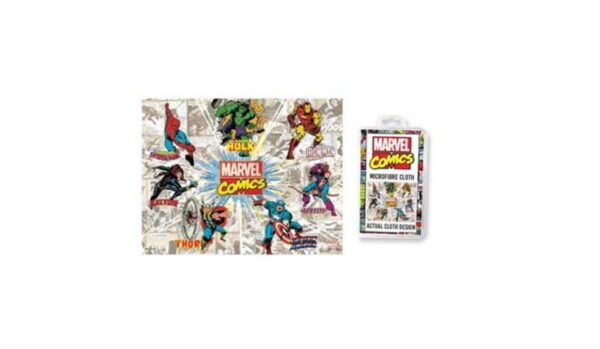 Marvel Comics Heros Retro Rays Microfibre Cleaning Cloth