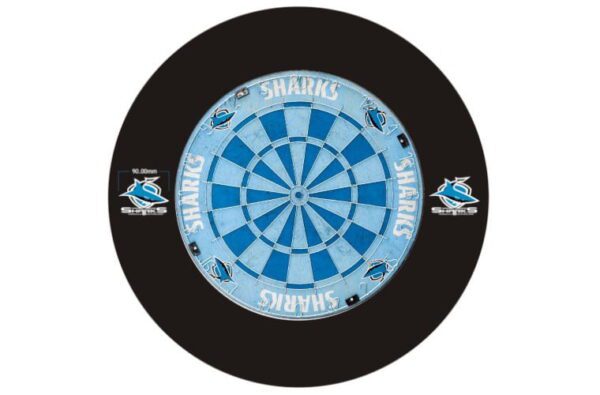 Cronulla Sharks NRL Dart Board and Surround Set