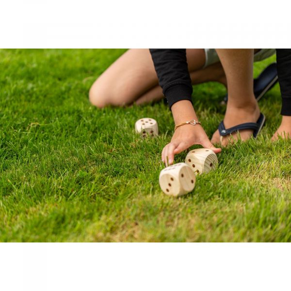 Formula Sports Yatzy Outdoor Game 5 Oversized Wooden Dice - Image 3