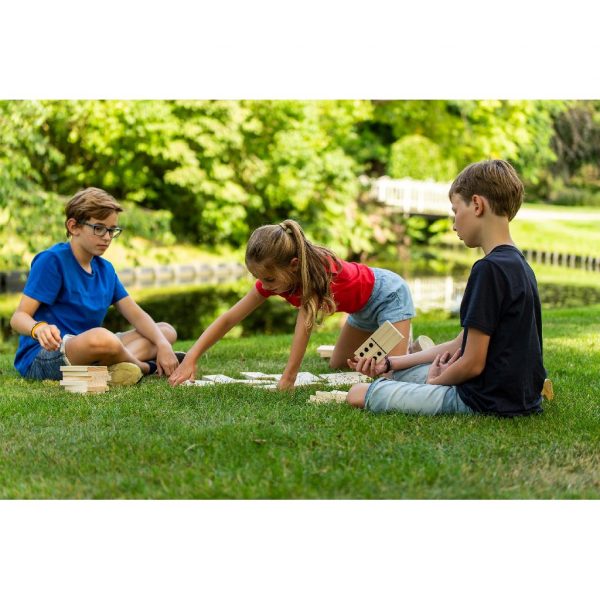 Formula Sports LARGE Wooden Dominoes Outdoor Game 28 Tiles - Image 4
