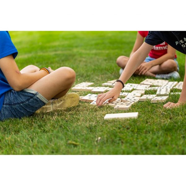 Formula Sports LARGE Wooden Dominoes Outdoor Game 28 Tiles - Image 3