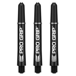 Target Pro Grip Black Nylon Dart Shafts Stems set 3 Solid Colour