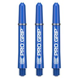Target Pro Grip Blue Nylon Dart Shafts Stems set 3 Solid Colour