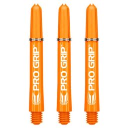 Target Pro Grip Orange Nylon Dart Shafts Stems set 3 Solid Colour