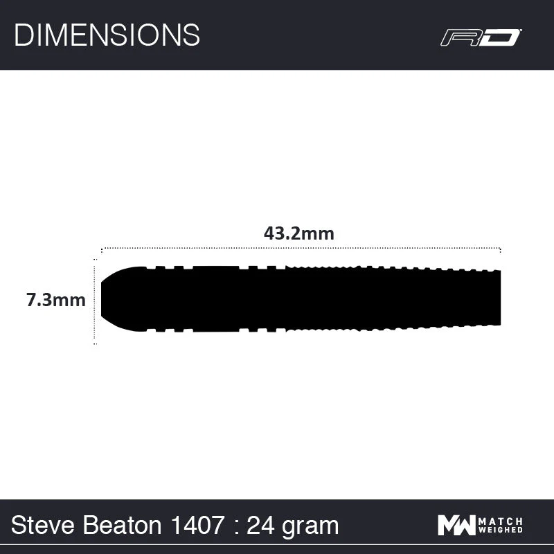Winmau Steve Beaton Steel Tip 90% Tungsten Darts 10 Winmau Steve Beaton Steel Tip 90% Tungsten Darts - Image 10