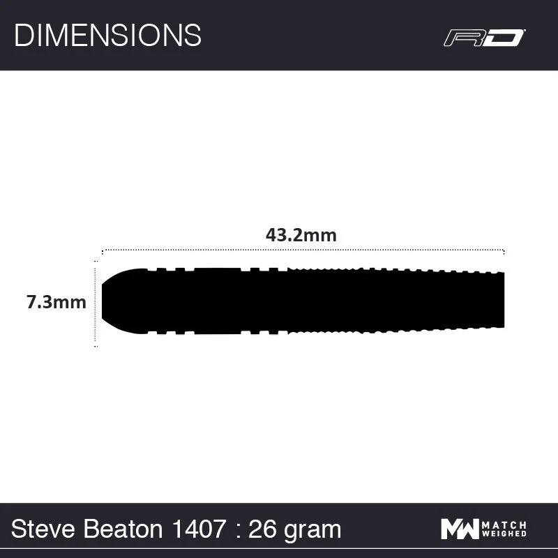 Winmau Steve Beaton Steel Tip 90% Tungsten Darts 2 Winmau Steve Beaton Steel Tip 90% Tungsten Darts - Image 2