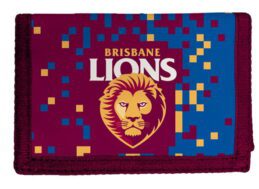 Brisbane Lions AFL Money Wallet Coin Note and Card Compartments