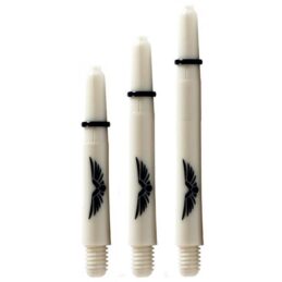 SHOT DARTS Eagle Claw Dart Shaft Stem Bone White with Silver Ring