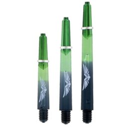 SHOT DARTS Eagle Claw Dart Shaft Stem Green Black with Silver Ring
