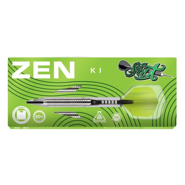 SHOT DARTS Zen Ki Steel Tip Dart Centre Weighted 22g, 24g or 26 Gram - Image 4