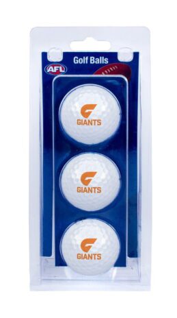 Greater Western Giants AFL Team Optima Golf Balls 3 Pack