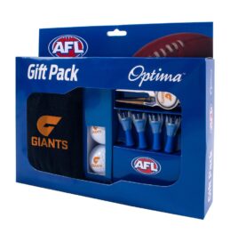 Greater Western Giants AFL Optima Golf Balls Tees Towel Divot Tool Gift Pack