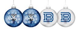Canterbury Bulldogs NRL Team Glitter Christmas Tree Decoration Baubles