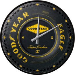 Goodyear Tyre Old School Retro Wall Clock Man Cave