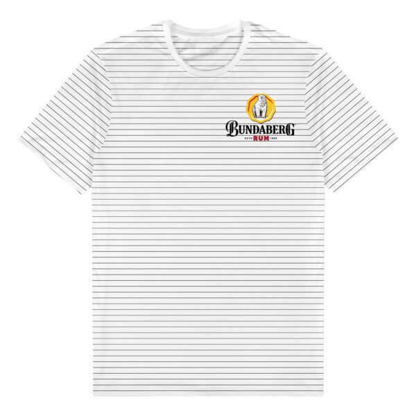 Bundy Bundaberg Rum Striped Tee T-Shirt