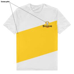 Bundaberg Rum Bundy Bear Stripe Logo Tee T-Shirt