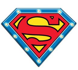 Superman Light Up Tin Man Cave Bar Sign