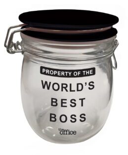 The Office World's Best Boss Design Glass Canister Jar
