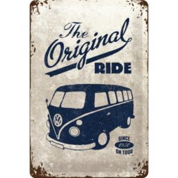 VW Kombi The Original Ride Raised Embossed Man Cave Tin Sign 20 x 30cm