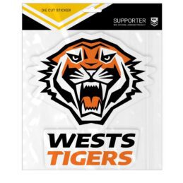 Wests Tigers NRL Logo Sticker Car School Books