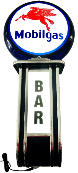 Massive Mobilegas Mobil Gas BAR Wall Sign Led Lighting Light