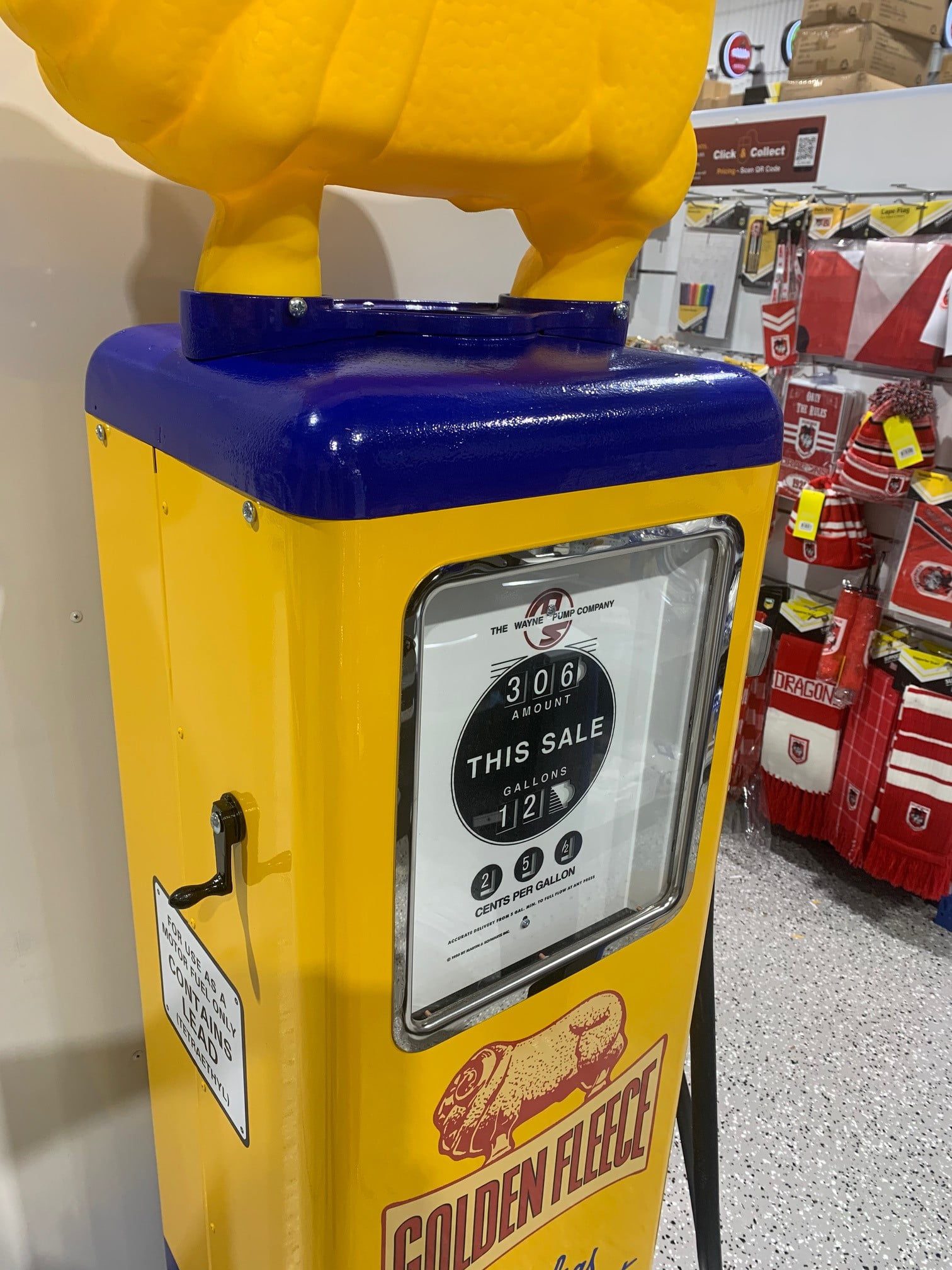 Quality Golden Fleece Custom Made Fuel Petrol Pump Bowser Full Size Hand Made 5 Quality Golden Fleece Custom Made Fuel Petrol Pump Bowser Full Size Hand Made - Image 5