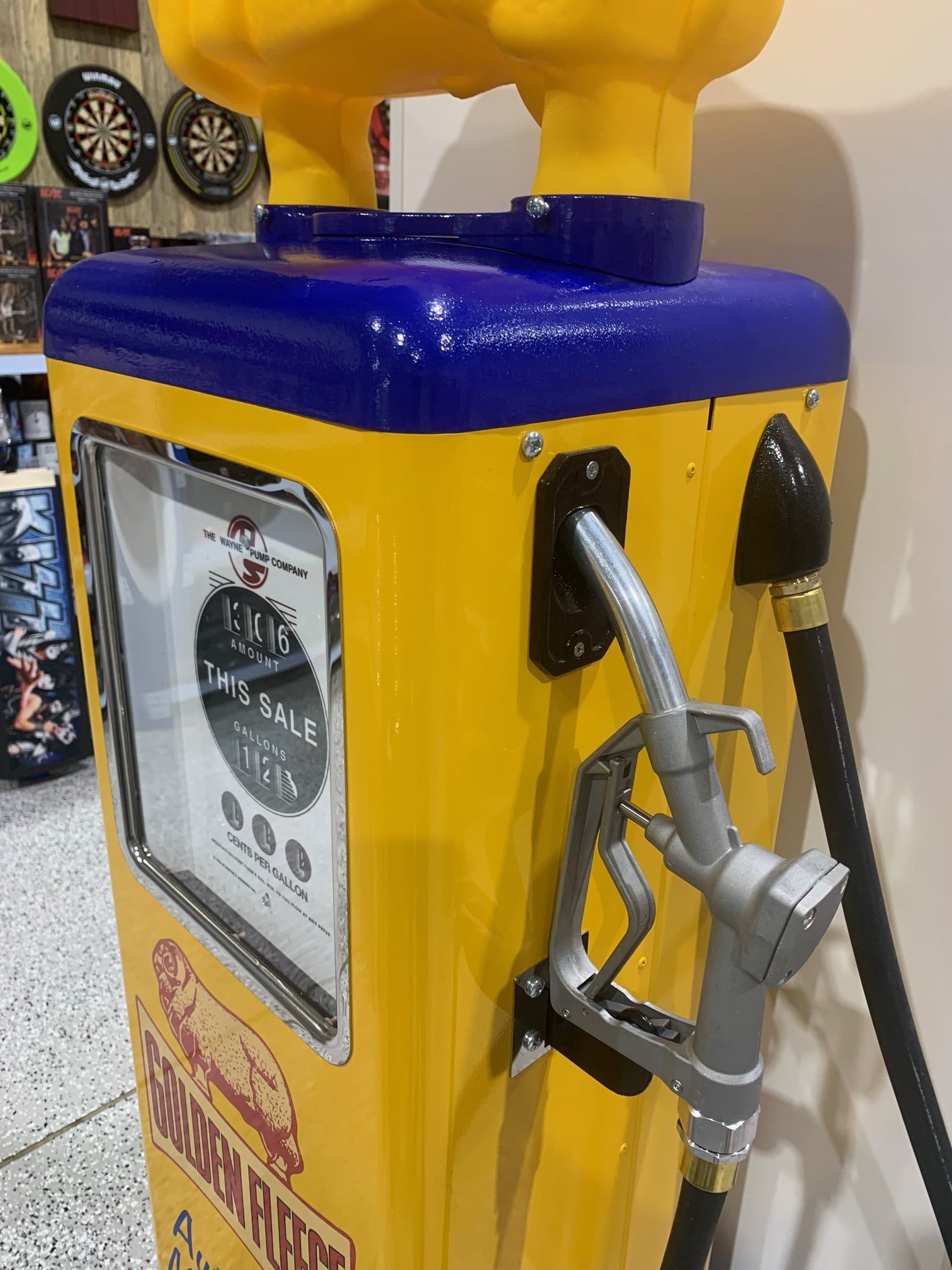 Quality Golden Fleece Custom Made Fuel Petrol Pump Bowser Full Size Hand Made 4 Quality Golden Fleece Custom Made Fuel Petrol Pump Bowser Full Size Hand Made - Image 4