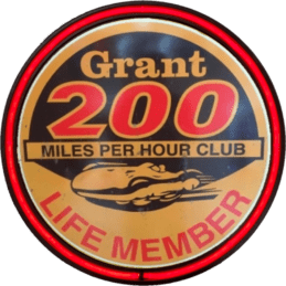 LARGE Grant 200 MPH Miles Per Hour Club Bar Garage Wall Light Sign RED Neon