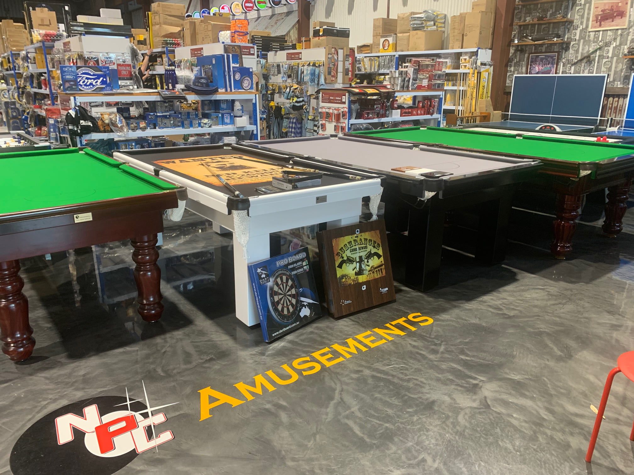 NPC Pool Table 7ft White Ned Kelly Bushranger Felt + Accessories 11 NPC Pool Table 7ft White Ned Kelly Bushranger Felt + Accessories - Image 11