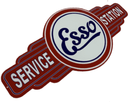 LARGE Esso Service Station Metal Tin Wall Sign Man Cave Bar Garage Workshop Gift