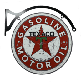 MASSIVE TEXACO Gasoline Motor Oil Metal Bar Wall Sign Man Cave Garage Workshop