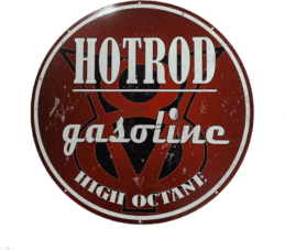 LARGE Holden Ford V8 Hot Rod Metal Bar Sign Round Single Sided 560mm