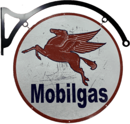 MASSIVE Mobilgas Mobil Fuel Petrol Metal Bar Wall Sign Man Cave Garage Workshop
