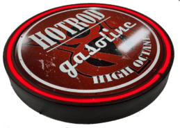 LARGE V8 HOTROD Gasoline Garage Auto RED Neon Wall Light Sign