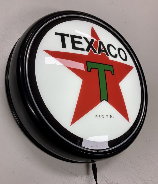 TEXACO Motor Oil LED Bar Lighting Wall Sign Light Button BLACK - Image 4