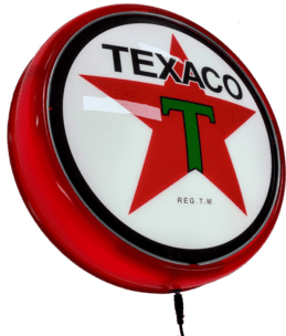 TEXACO Motor Oil LED Bar Lighting Wall Sign Light Button RED