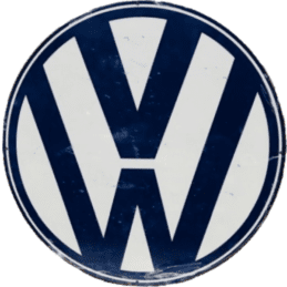 LARGE Volkswagen VW Metal Bar Sign Round Single Sided 560mm
