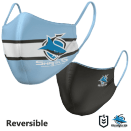 Cronulla Sharks NRL Small Adult Reversible Washable Face Mask