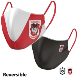 St George Dragons NRL Large Adult Reversible Washable Face Mask
