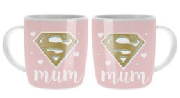 Pink Super Mum Woman Ceramic Coffee Mug Cup