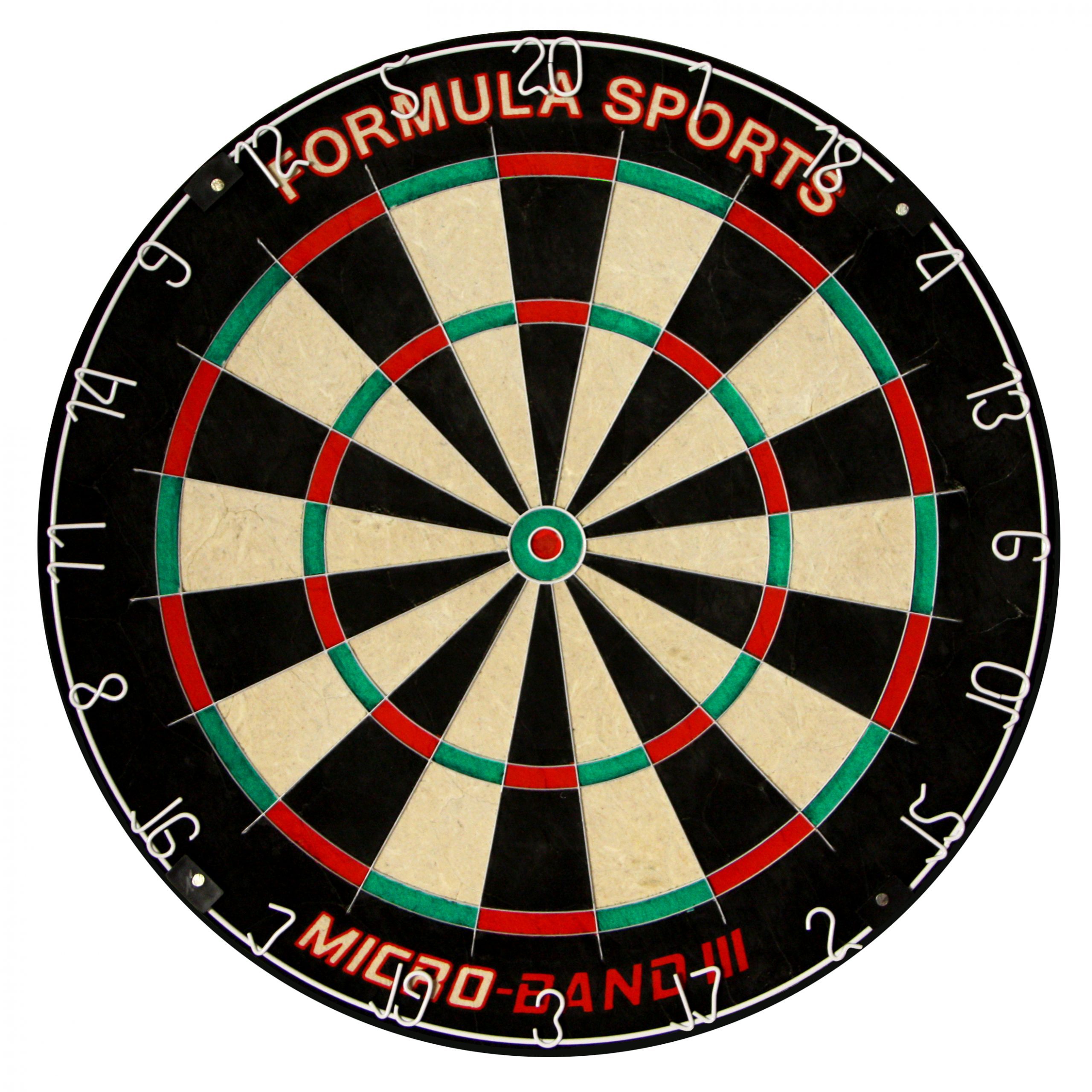 Micro-Band 3 Dart Board + Welcome to the Man Cave Dartboard Cabinet + Darts 4 601100 Micro-Band III Board