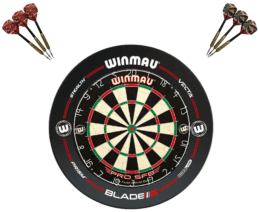 Winmau PRO SFB Dart board + Pro-Line Dartboard Surround