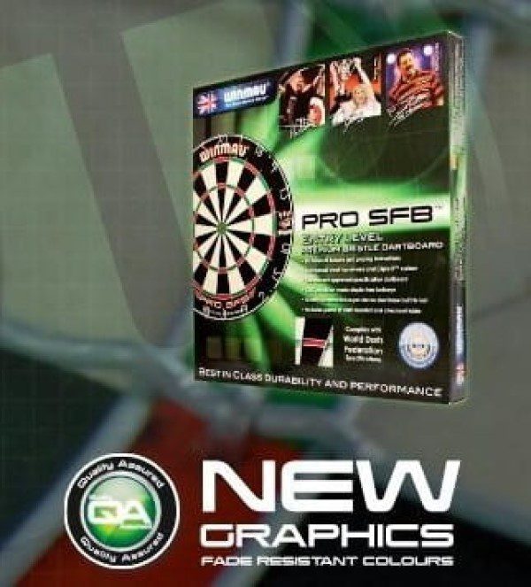 Winmau PRO SFB Dart board + OUTSHOT Dartboard Surround - Image 7