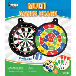 Formula Multi Games Dartboard Family Magnetic Darts and Stick on Ball Game