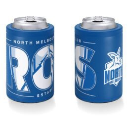 North Melbourne Kangaroos AFL Insulated Stainless Steel Can Cooler with Twist Top Lid