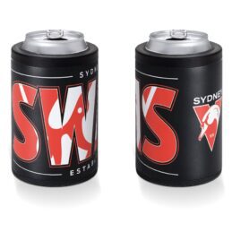 Sydney Swans AFL Insulated Stainless Steel Can Cooler with Twist Top Lid
