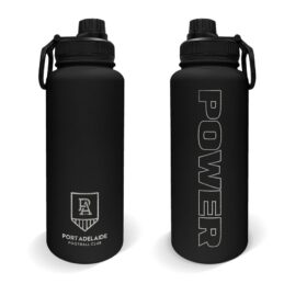 Adelaide Port Power AFL Stainless Steel Double Walled Water Drink Bottle