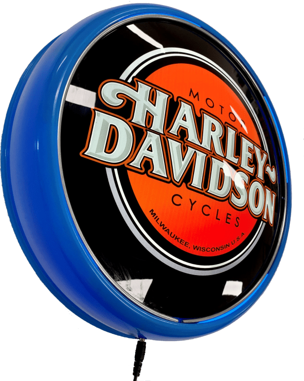 Harley Davidson Motor Cycles LED Bar Lighting Wall Sign Light Button Light Blue 1 Harley Davidson Motor Cycles LED Bar Lighting Wall Sign Light Button Light Blue