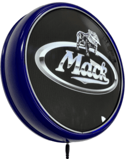 Mack Truck Semi Trailer LED Bar Lighting Wall Sign Light Button Blue
