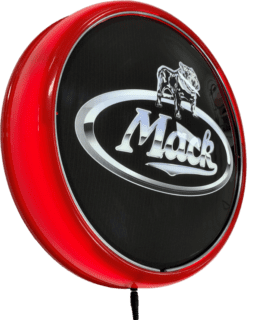 Mack Truck Semi Trailer LED Bar Lighting Wall Sign Light Button Red